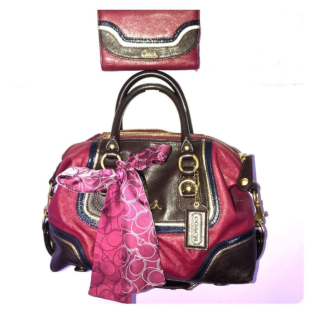 Coach purse with matching wallet